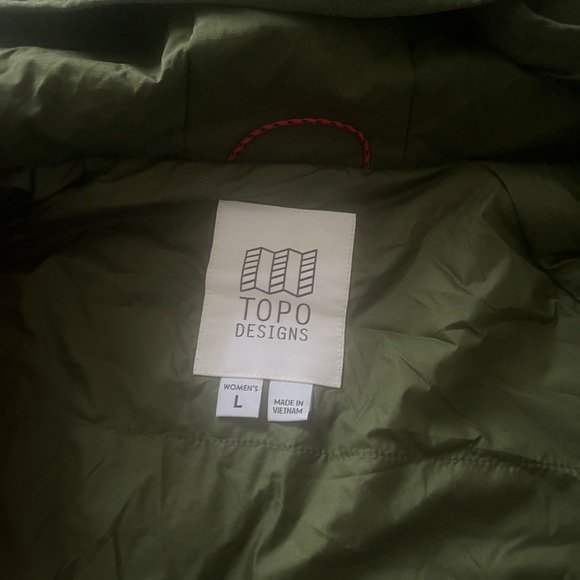 Topo Designs Green Ski Jacket Weather-Resistant Hooded - Picture 2 of 5